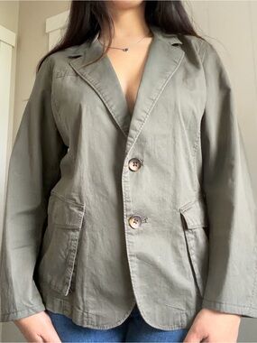 Calvin Klein Jeans Olive Utility Blazer